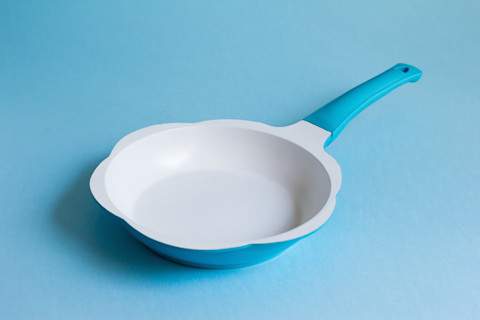 ceramic pan interesting shape - shutterstock