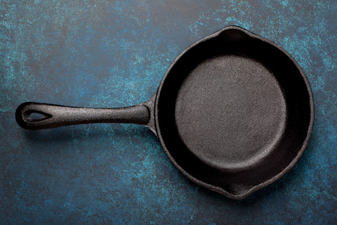 cast iron pan - shutterstock 630689069
