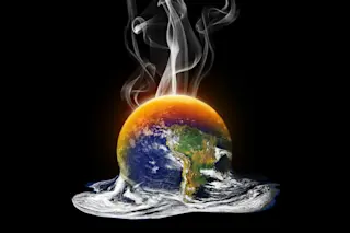 global warming melting the earth - shutterstock