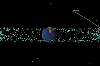 Apophis will pass close to Earth in 2029, but its path is well known. It will not hit us. (Credit: NASA-JPL)