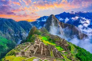 machu picchu mountain sunset - shutterstock