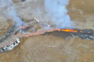 The new fissure at Geldingadalir