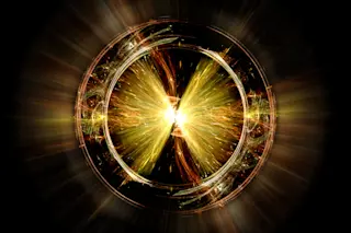 Higgs Boson particle illustration - shutterstock 221250679