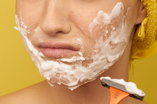 Shaving face