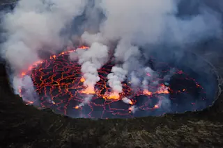Lava lake at Nyiragongo