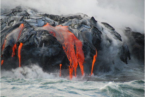 A lava flow on Big Island, HI