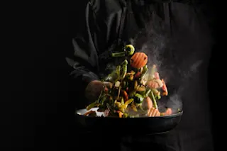 Cooking veggies