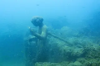 Parco archeologico di Baia - Ninfeo punta Epitaffio 5 - statua Dioniso