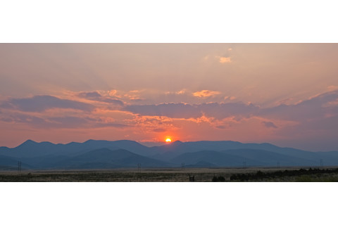 San Luis Valley Smokey Sunset