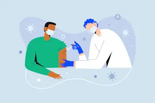 Covid vaccine illustrated