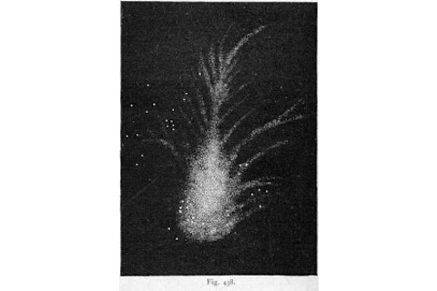 A drawing of the Crab Nebula