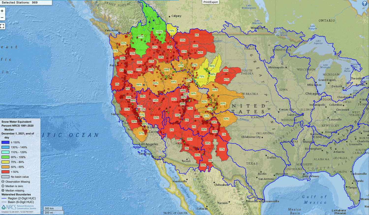 Western U.S. Snowpack
