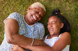 Grandma and grandchild