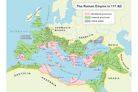 Roman empire A.D. 117
