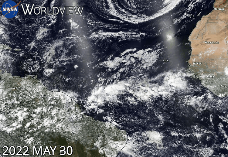 Saharan Dust Plume Blows Across the Atlantic