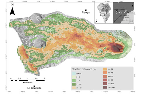 Lava Flow Map for the 2021 La Palma Eruption