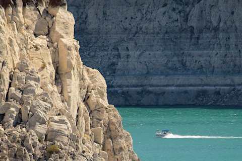 Boat on Lake Mead