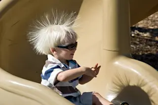 Static Electricity Hair On End - CCBY