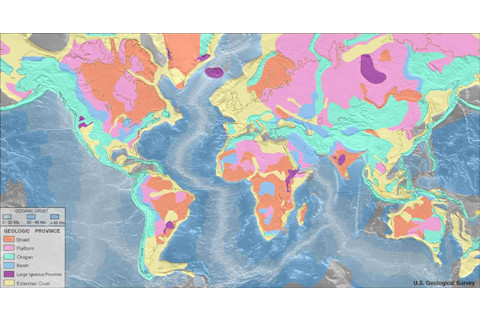 Map of the world's geologic provinces