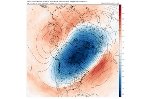 Stretched Polar Vortex