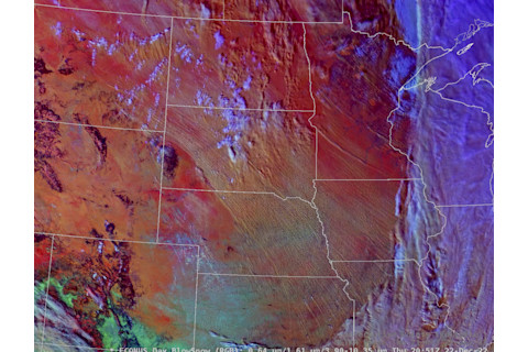Satellite View of Blowing Snow