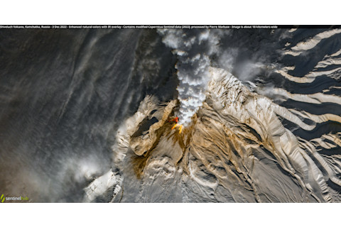 Shiveluch Volcano Erupts