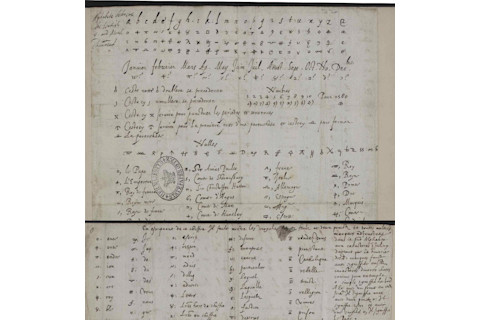 Cipher between Mary and Châteauneuf
