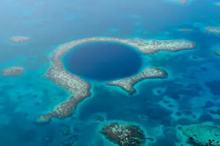 Great blue hole near Belize