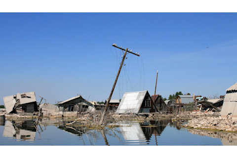 Destruction from Pakistan Flood