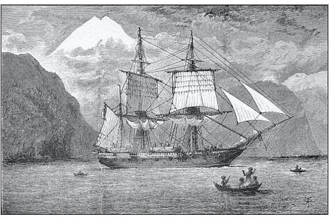 The survey ship H.M.S. Beagle