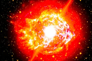 Red giant supernova