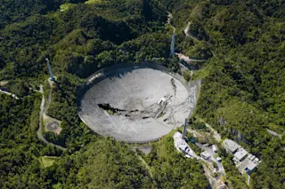 Arecibo observatory in Puerto Rico
