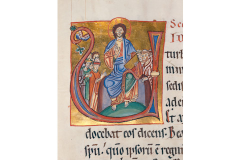 An example of an illuminated manuscript created in Germany around 1220 AD. (Credit: Public Domain / Wikimedia Commons)