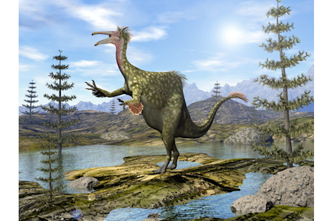 Deinocheirus dinosaur - 3D render