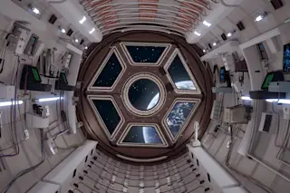 Artist rendering of a habitable space station
