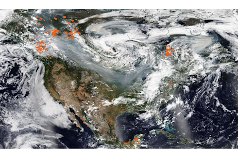 Wildfire Smoke Sweeps Across North America