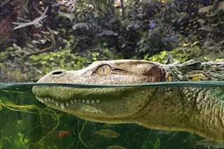 Artist representation of the ancient alligator ancestor 