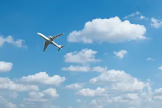 airplane in the sky