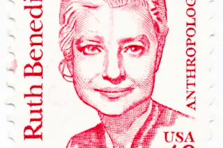USA - CIRCA 1995: A stamp printed in USA shows portrait of Ruth Benedict, anthropologist