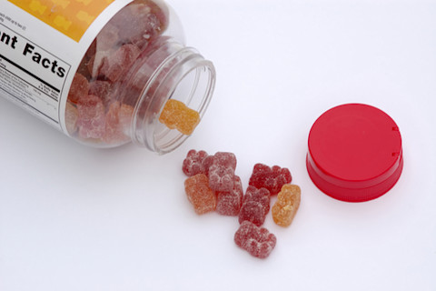 gummy bear vitamins covered in sugar