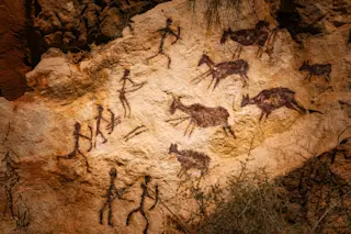 Cave painting at Carricola