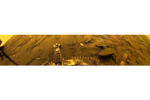 Venus via Soviet Venera 14 lander 1982 - Russian Acad of Sci