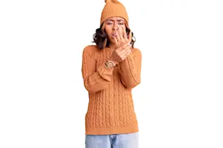 woman with joint pain because of cold