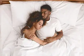 sleeping couple