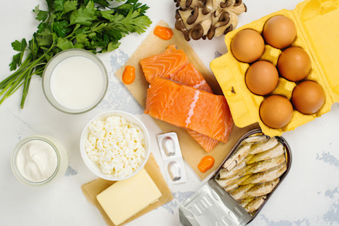 Products containing a lot of vitamin D. A healthy diet - vitamins.