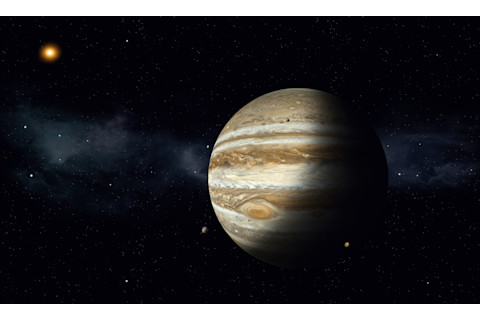 Jupiter with moons Europa