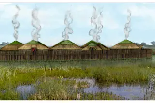 Reconstruction of Bronze Age settlement