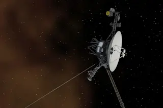 An artist’s rendering of the Voyager 1 spacecraft.