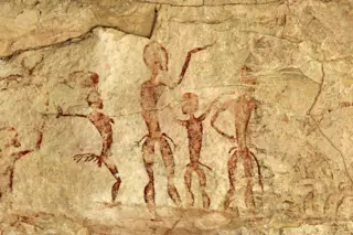 cave drawing of people