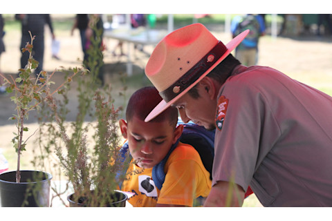 National Park Ranger and kid